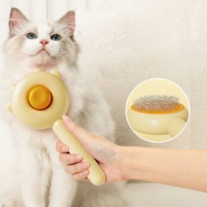 Pati Tasarımlı Otomatik Temizlenen Evcil Hayvan Fırçası (5296)