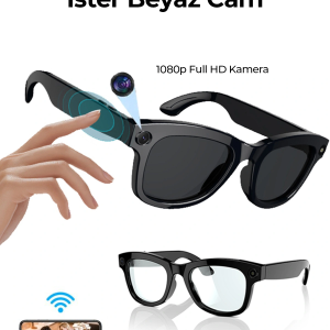 Pro Max Akıllı Gözlük Kameralı Yapay zeka,Müzik dinleme,telefon ile konuşma bluetooth