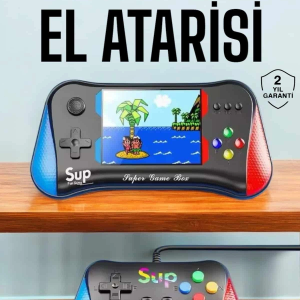 Retro 500 Oyunlu Nostaljik Oyunlu El Atari Gamebox Oyun Konsolu Çift Destekli