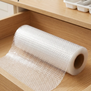 Şeffaf Kaydırmaz Dolap İçi Raflık Örtüsü 45x300 cm Koruyucu Pvc Malzeme