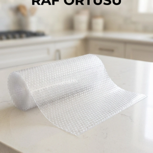 Şeffaf Kaydırmaz Pvc Raflık Dolap İçi Çekmece Koruyucu 45x300 Cm