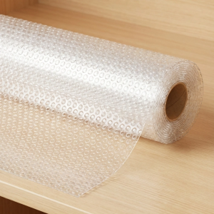 Şeffaf PVC Kaydırmaz Raflık Dolap İçi Çekmece Örtüsü 45x300 cm Koruyucu