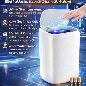 Sensörlü Teknolojik Çöp Kovası