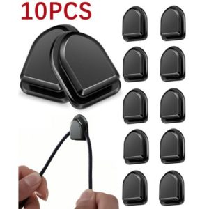 Siyah Çok Amaçlı Yapışkanlı Kanca 10 lu (5296)