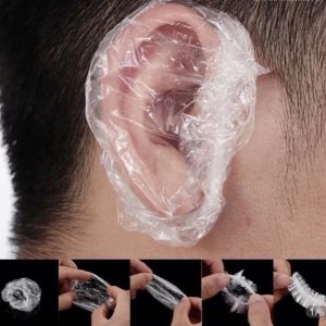 Su Geçirmez Kulak Örtüleri Su Geçirmez Kulak Kapları Duş İçin 100 Adet