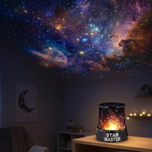 Tavana Yıldız Yansıtan Projeksiyon Gece Lambası Usb Çalışan