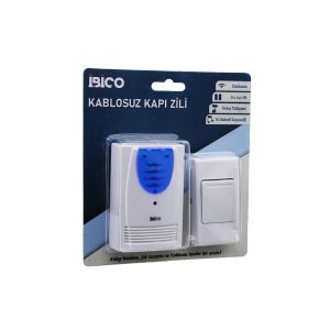 WİRELES KABLOSUZ KAPI ZİLİ PİLLİ 16 FARKLI MELODİ 50MT ÇEKİM ALANI PİL = 2AA - DÜĞME = 23A (5296)