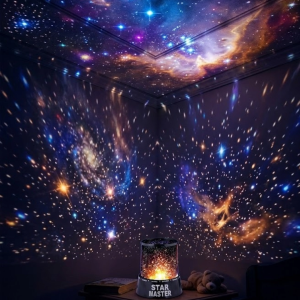 Yıldız Projeksiyon Gece Lambası Renkli Galaksi Işık Projektörü