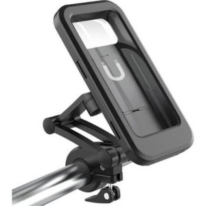 Gidon Bağlantılı Su Geçirmez Mıknatıslı Motorsiklet Telefon Tutucu