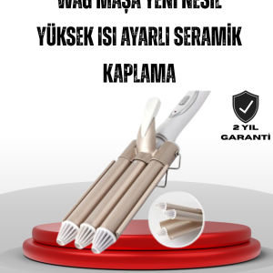 Ayarlanabilir Isı Ayarıyla Profesyonel Bukle Maşası – Hızlı ve Nazik Şekillendirme