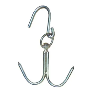 Eco Lounge 10 mm Kasap Et Kancası - 2'li Dönerli Set - Et İşleme - Hijyenik - Düzenli - Dayanıklı - Uzun Ömürlü