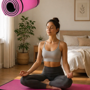 10 Mm Pilates Ve Egzersiz Matı Kaydırmaz Taban Konforlu Spor Minderi Hafif Taşınabilir