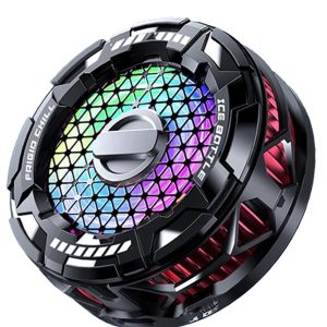 Mey İthalat®  FS02 15W RGB Radyatör Telefon Soğutucu Fan - Siyah