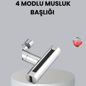 ABS Pirinç Alaşımlı Musluk Başlığı 4 Modlu 360° Dönebilen ve Ekonomik