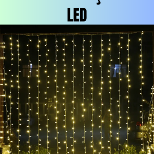 4 Metre Yılbaşı Şelale Led Perde Işık Ev Bahçe Dekor