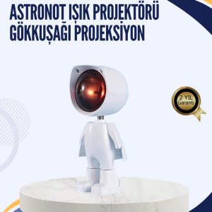Gün Batımı Efekti Sunan Astronot LED Masa Lambası