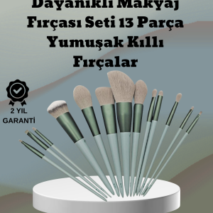 umuşak Kıllı Estetik Tasarımlı 13'lü Makyaj Fırçası Seti Günlük ve Profesyonel Kullanım