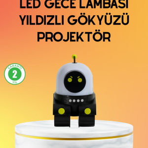 Taşınabilir Lityum Bataryalı Led Gece Lambası ve Projektör