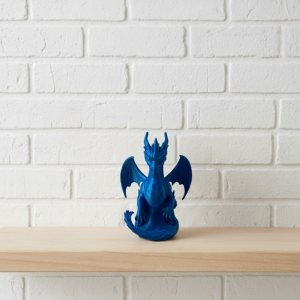 12 cm Mavi Ejderha Figürü Koleksiyonluk Dekoratif Biblo