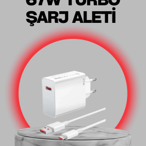 67 Watt Turbo Destekli Şarj Cihazı Honor 50 70 90 Uyumlu