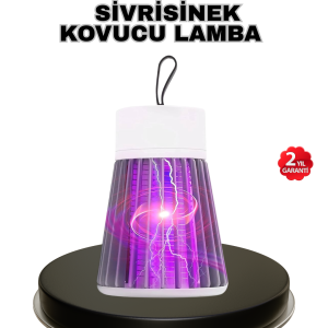 Mor Işıklı Şarjlı Böcek Öldürücü Lamba – Ev, Balkon ve Kamp Kullanımına Uygun