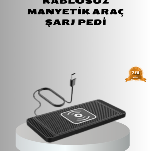 Manyetik Şarj Pedi 7.5W 10W 15W Hızlı Şarj Kaymaz Tabanlı