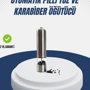 Otomatik Baharat Değirmeni Paslanmaz Gövde Ergonomik Tasarım