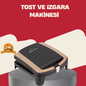 Tost Makinesi Yapışmaz Plaka 1500 Watt Güçlü Performans