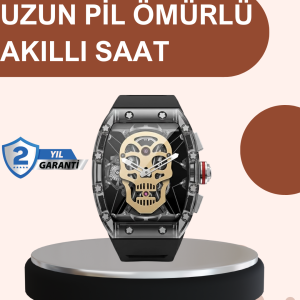 Uzun Pil Ömürlü Akıllı Saat Günlük ve Spor Kullanım