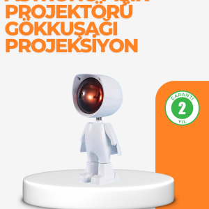 USB Şarjlı Taşınabilir Gün Batımı Projektör Lambası