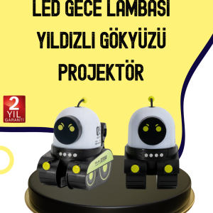 Otomatik Döner Slaytlı Üç Parlaklık Ayarlı Projektör Lamba