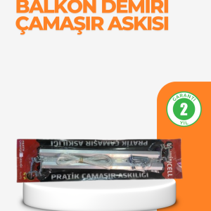 25x60 cm Çamaşır Askılığı Kare Balkon Demiri İçin Dayanıklı Tasarım