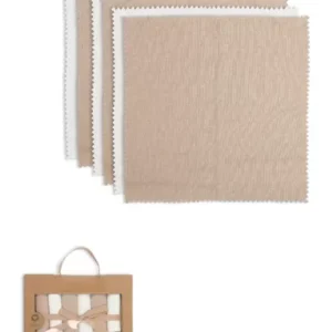 Colours Kutulu 6lı Penye Mendil 20x20 90161 Ekru Kahve