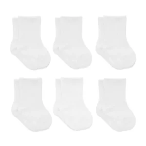 6'Lı Basic Penye Soket Çorap 10101 Beyaz