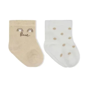 Penye Soket Çorap 2li 10142 Ekru Kahve