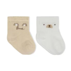 Penye Soket Çorap 2li 10142 Bej Ekru