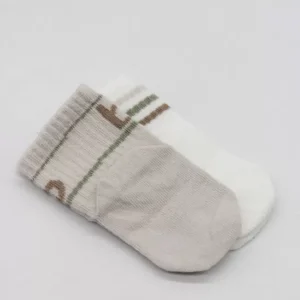 Penye Kaymaz Soket Çorap 2li 10144 Taş Ekru