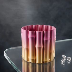 3d Dekoratif Mor Sarı Vazo Modern Tasarım Es Ev Aksesuarı