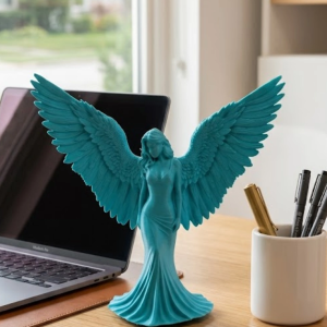3d Turkuaz Melek İnsan Biblo  Es Dekoratif Obje