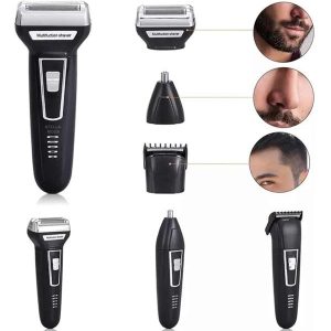 3'lü Set Saç Sakal Kesme Traş Makinesi Burun Kılı Alma Tıraş Makinesi