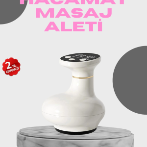 3’ü 1 Arada Şarjlı Masaj Cihazı Kupa Terapisi Sıcak Kompres Gua Sha