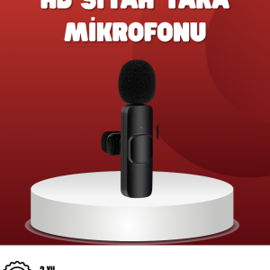 2’li Kablosuz Yaka Mikrofonu iPhone İçin Profesyonel Video Ses