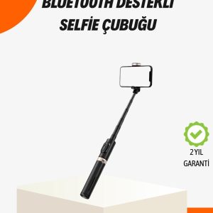 Bluetooth’lu Işıklı Selfie Çubuğu – Katlanabilir, 130 Cm