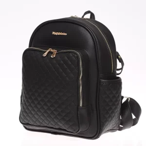 Dust Deri Anne Bebek Bakım Sırt Çantası 7130 Siyah