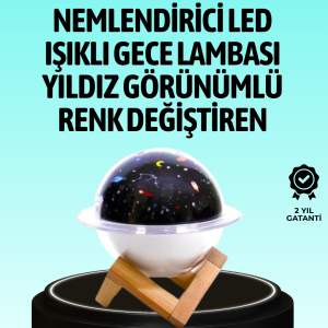 USB ile çalışan projektörlü aromaterapi nemlendirici masaüstü kullanım için uygun