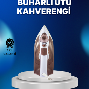 Buharlı Ütü 2200W Kireç Önleyici Self Clean Damlatmaz Kahverengi