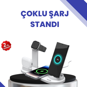 Masaüstü Düzenleyici 4’ü 1 Arada Kablosuz Şarj Aksesuarı