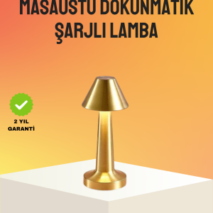 Modern Metal Masa Lambası 3 Işık Renkli Kademesiz Parlaklık Ayarlı