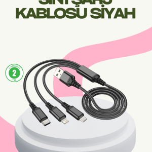 Hızlı Şarj Destekli Çoklu Şarj Kablosu – Seyahat ve Günlük Kullanım