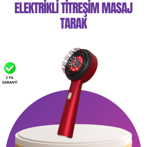 Kırmızı LED Işıklı Saç Derisi Masaj Aleti